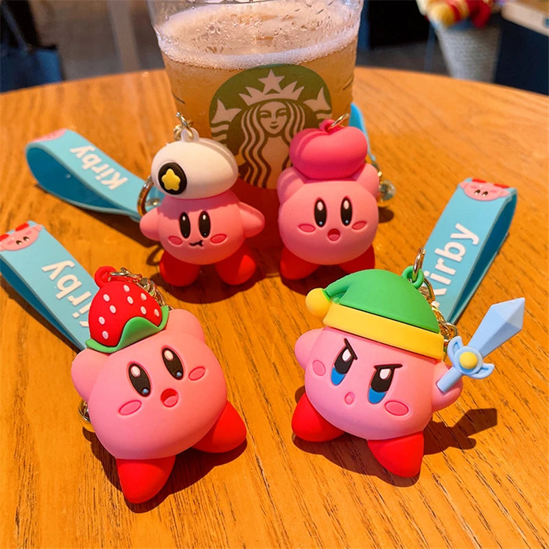 Pink Kirby Keychain