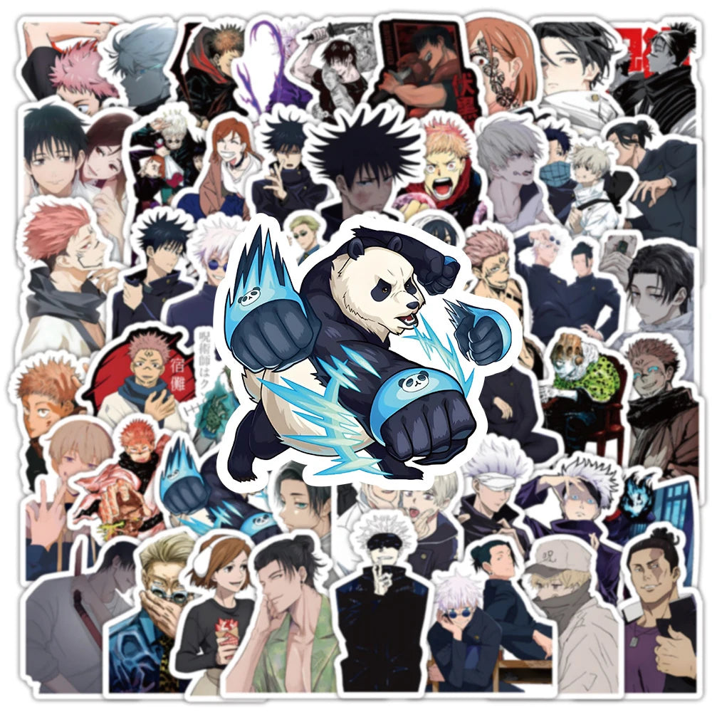 30/50/100pcs Jujutsu Kaisen Anime Stickers