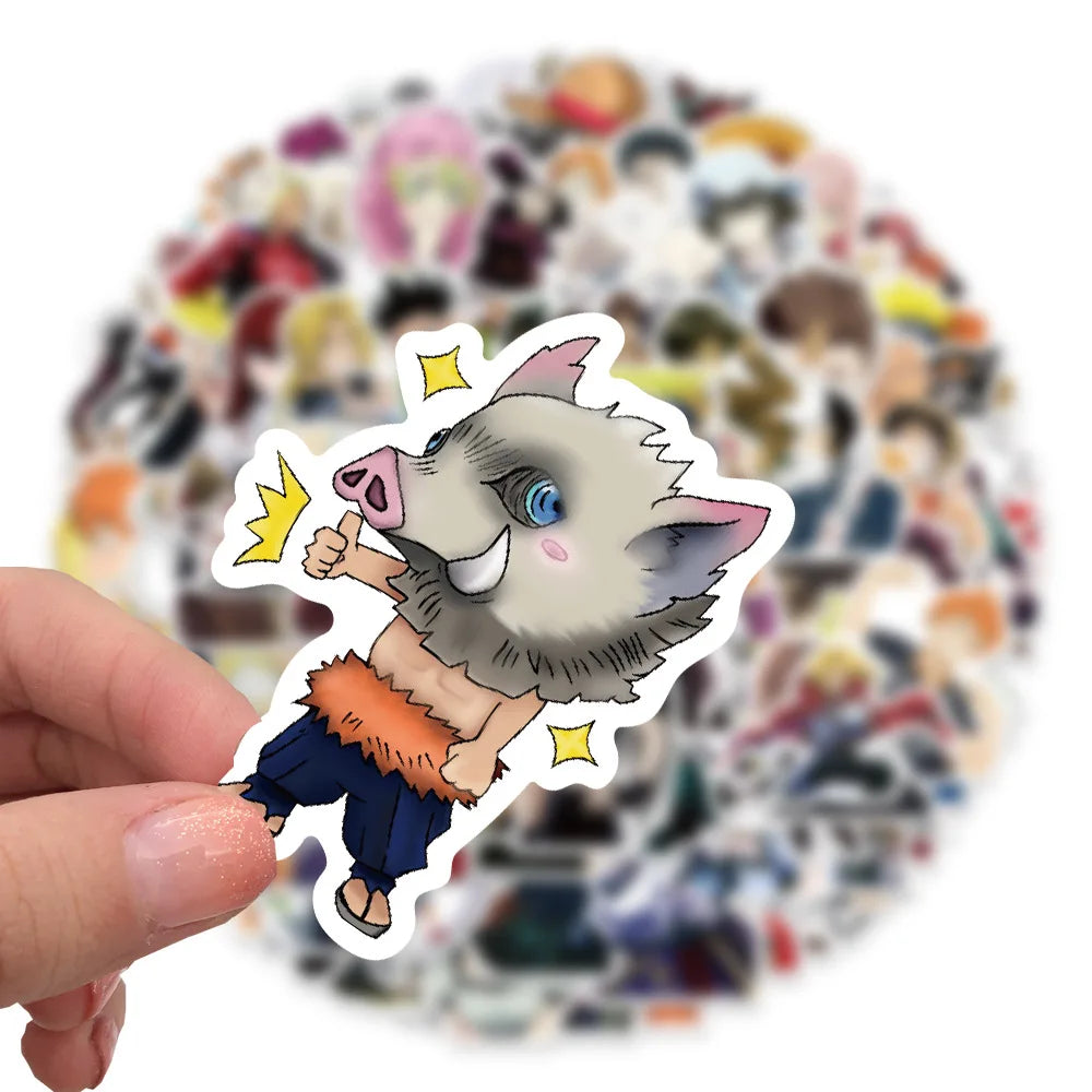 100PCS Mix Anime Waterproof Stickers