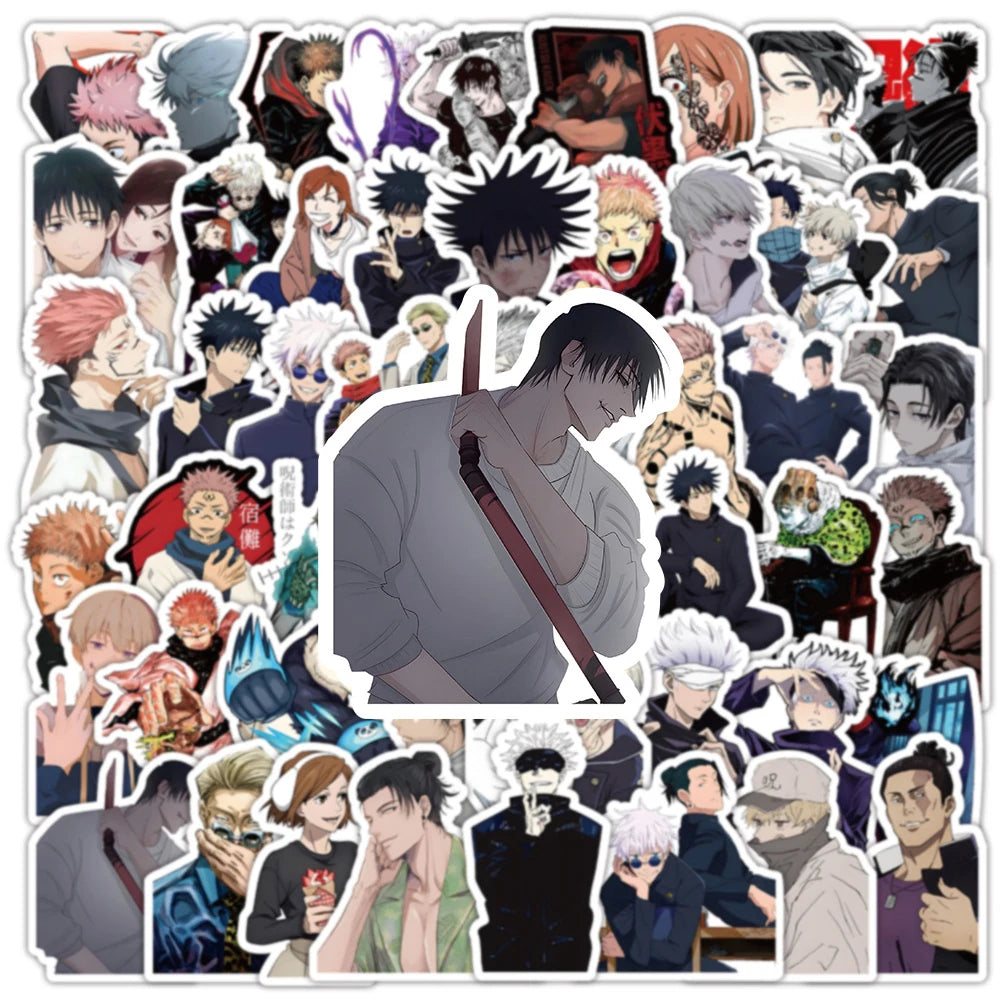 30/50/100pcs Jujutsu Kaisen Anime Stickers