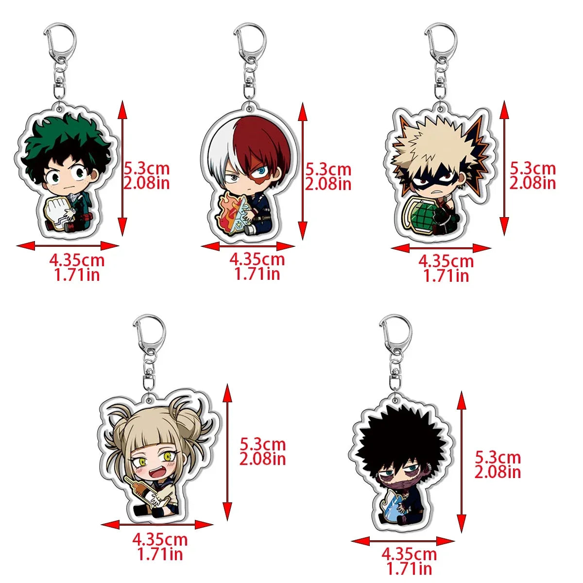 Boku No hero academia Acrylic Keychains