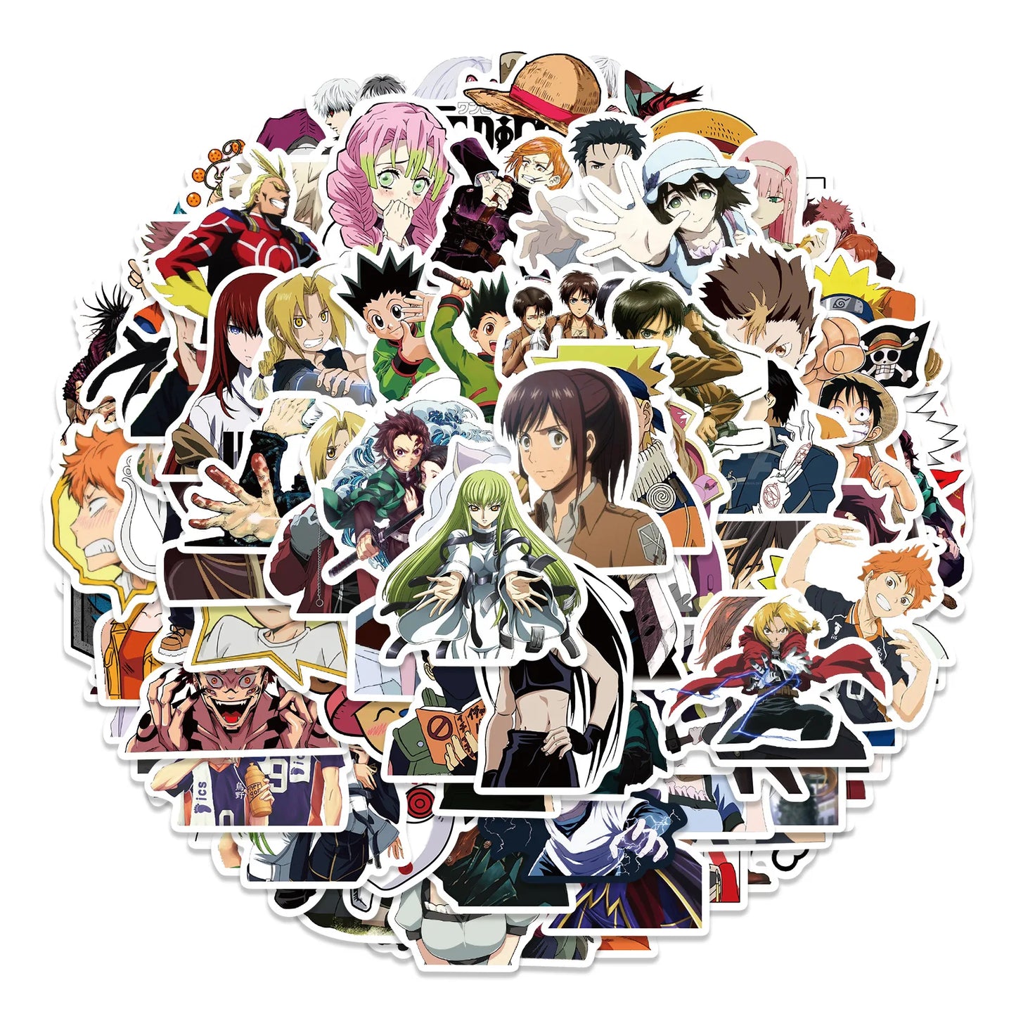 100PCS Mix Anime Waterproof Stickers