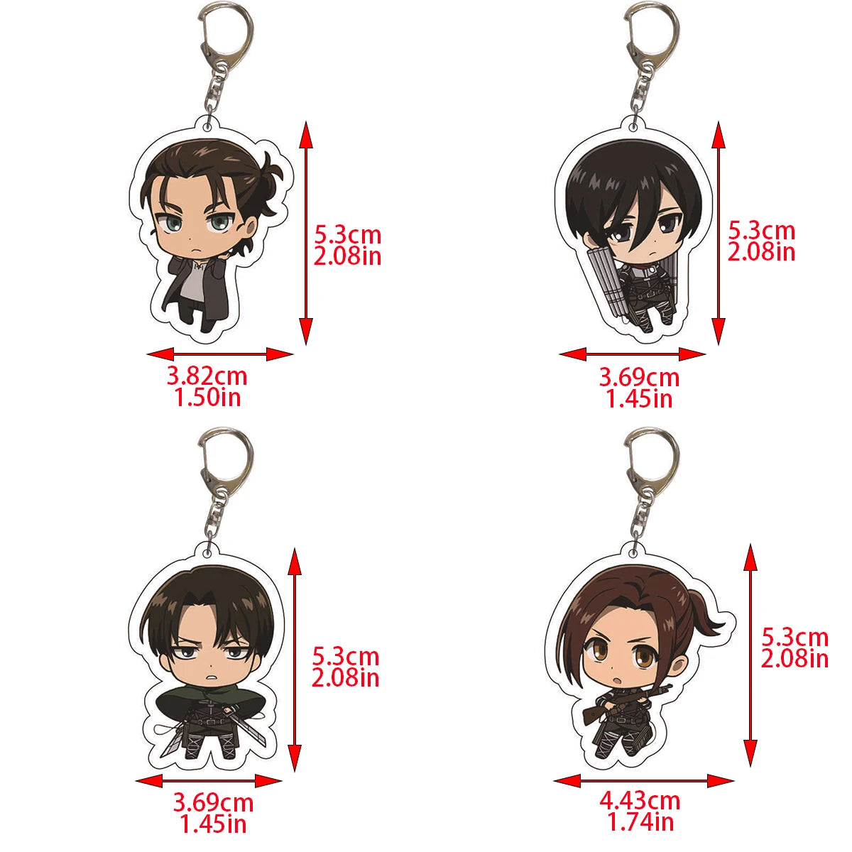 Attack on Titan Anime Keychain for bags