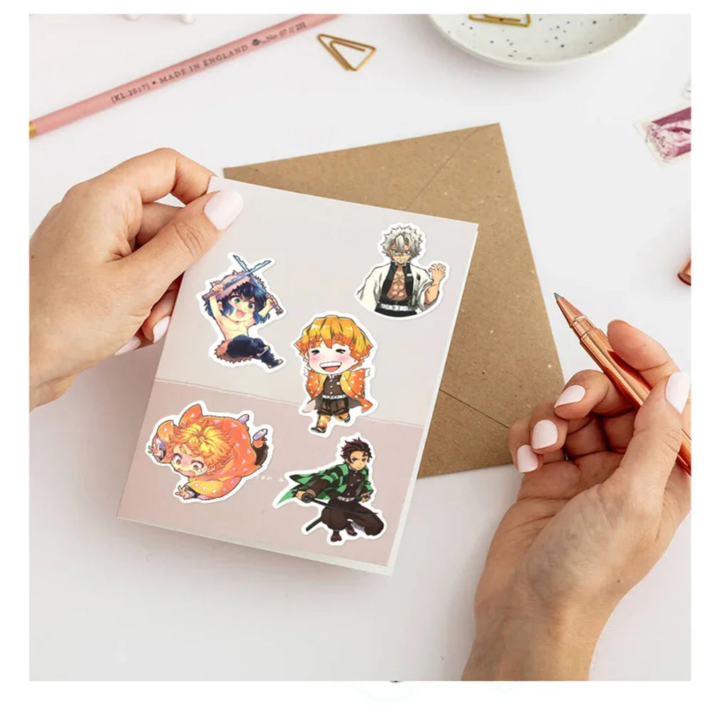 30/50PCS Demon Slayer Waterproof Sticker