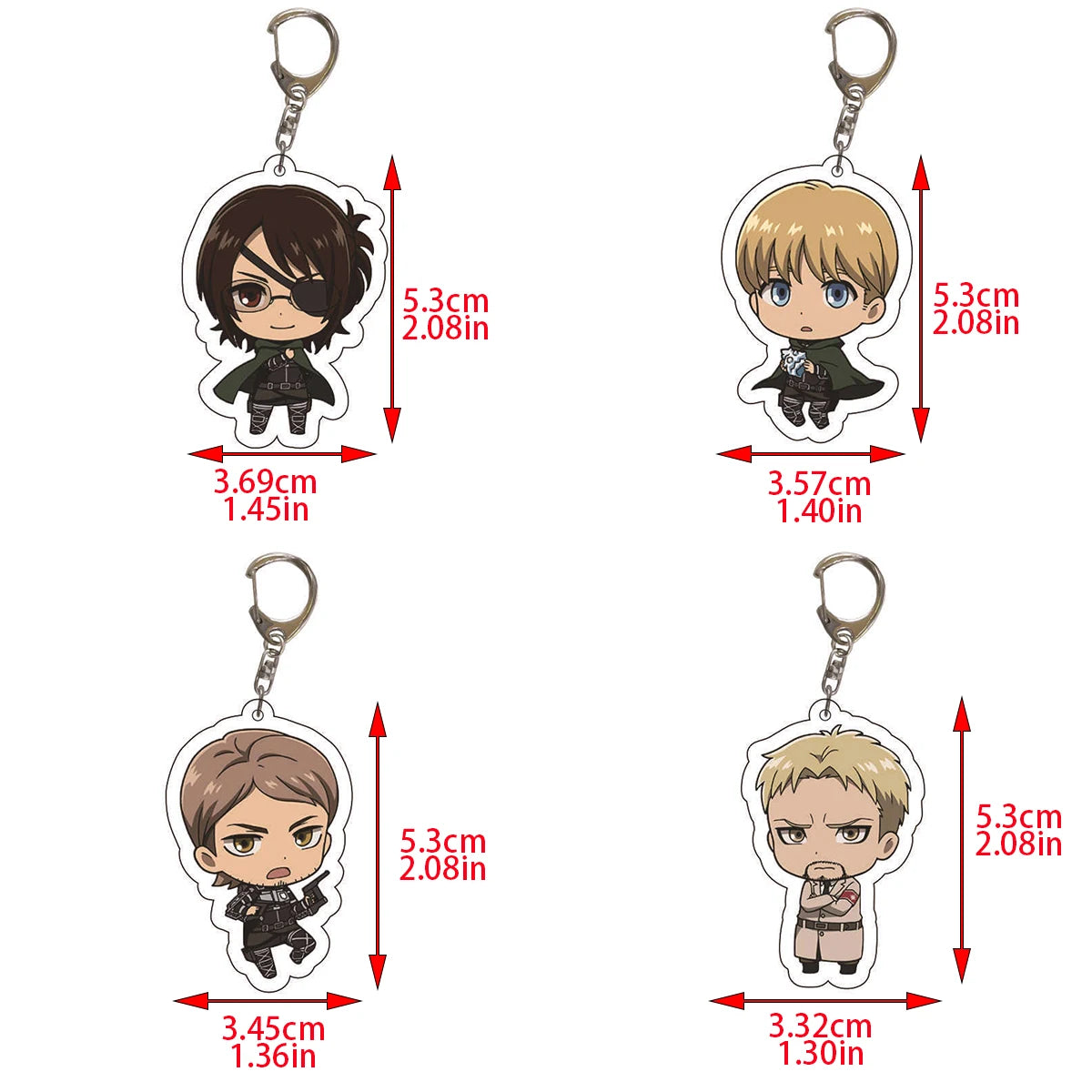 Attack on Titan Anime Keychain for bags